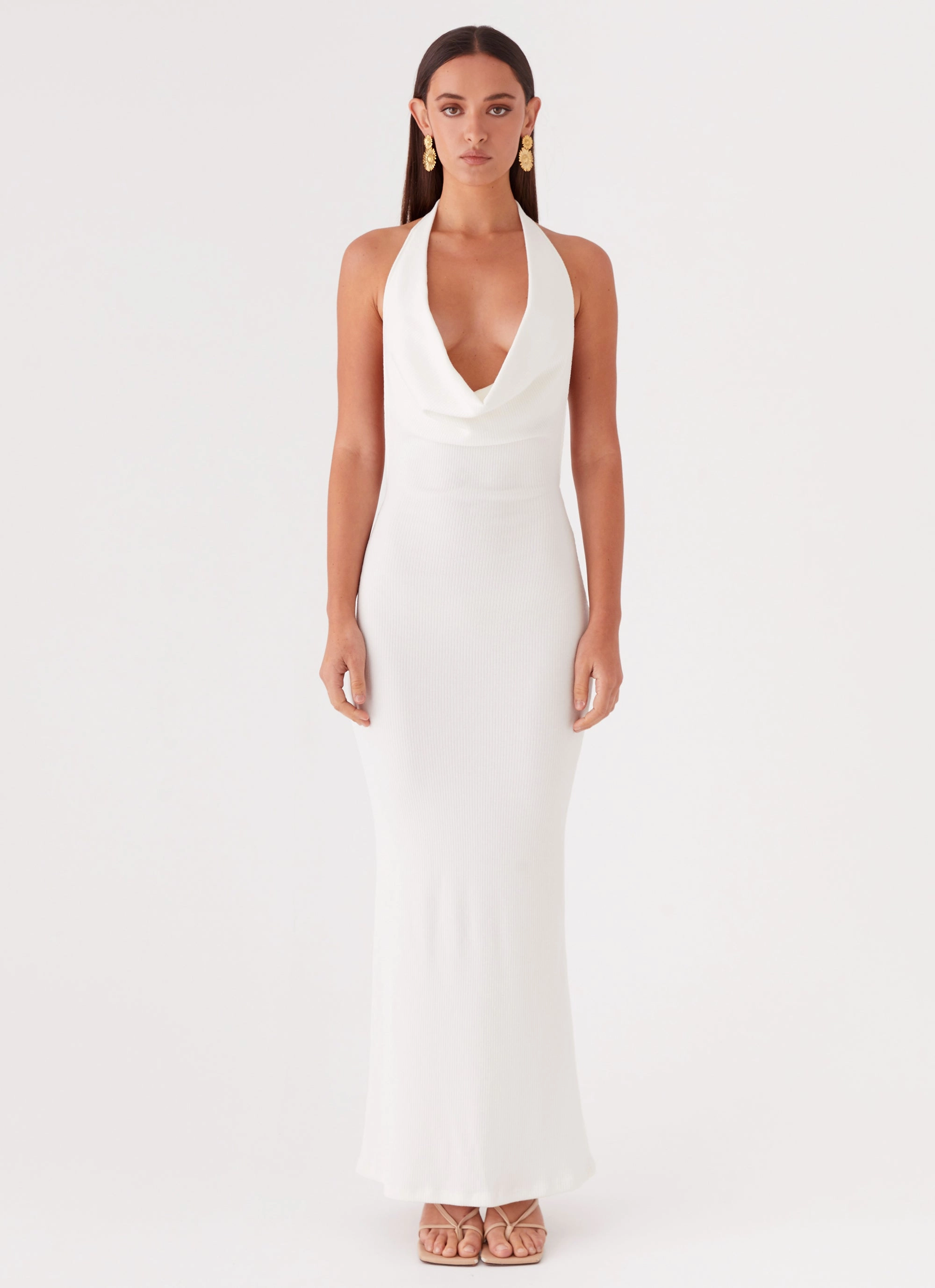 Anella Maxi Dress - White Anytime Wear