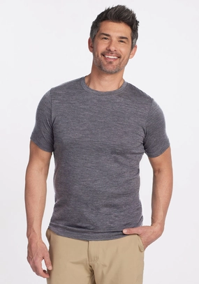 Endurance Tee - Graphite Heather Zero Waste Production