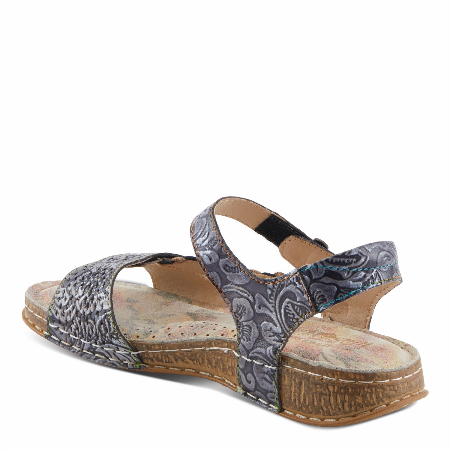 Toe Gripping Technology Chic Durable L'Artiste by Spring Step Women's Popular Sandal - Black Multi