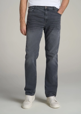 Americana Collection J1 Straight Fit Jeans For Tall Men in Wolf Grey Universal Fit Design Lifestyle Fit