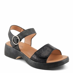 Walk Lightly Patrizia by Spring Step Women's Finola Sandals - Black
