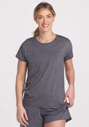 Comfortable apparel Light and Soft Billie Lounge Tee ? Final Sale Deals! - Graphite Heather