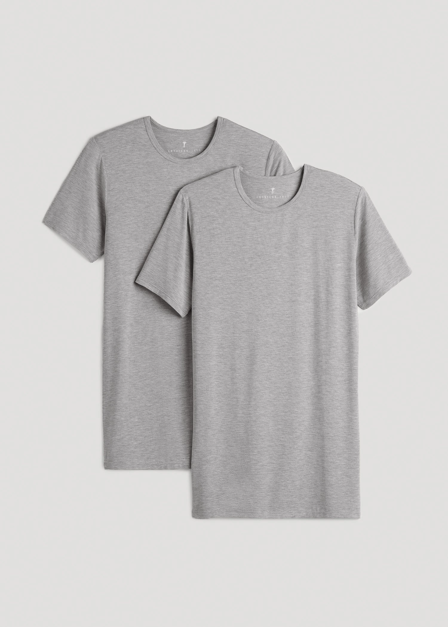 MeshLining 2 Pack Luxe Modal Crewneck Undershirt in Grey Mix