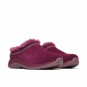 Slim Profile Merrell Women's Encore Ice 5 Slipons - Dark Cherry