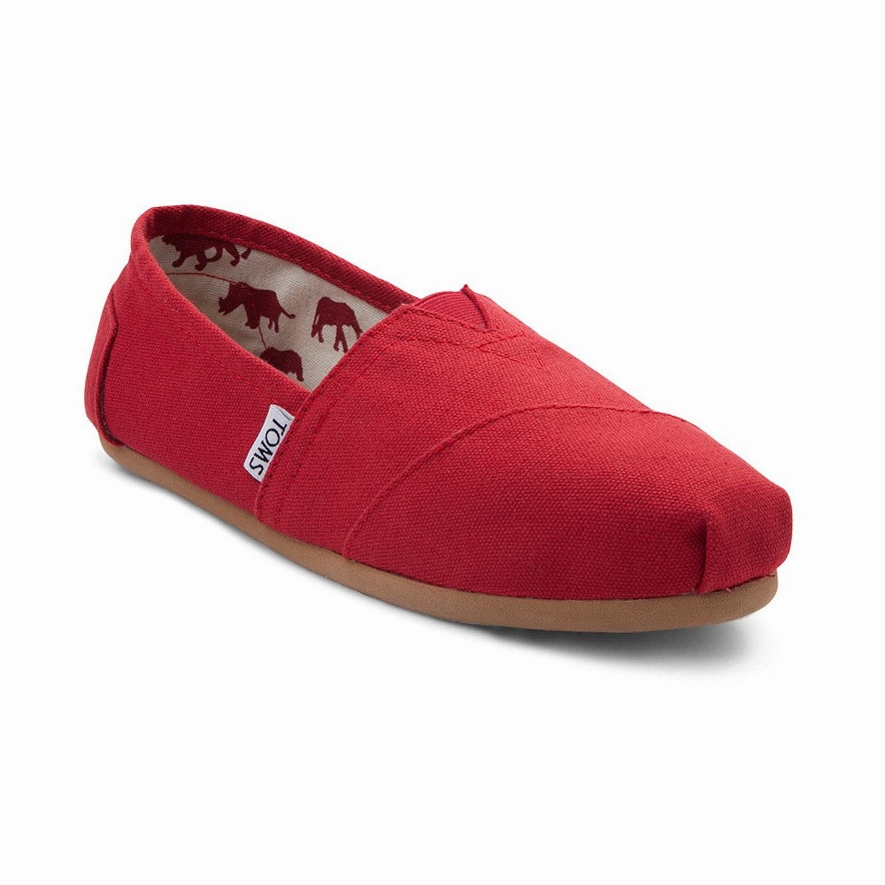 Harbor Hike TOMS Women's Classic Slip-On - Red