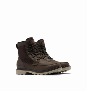Premium Craft Sorel Men's Carson Storm Waterproof Boot - Blackened Brown/Khaki II