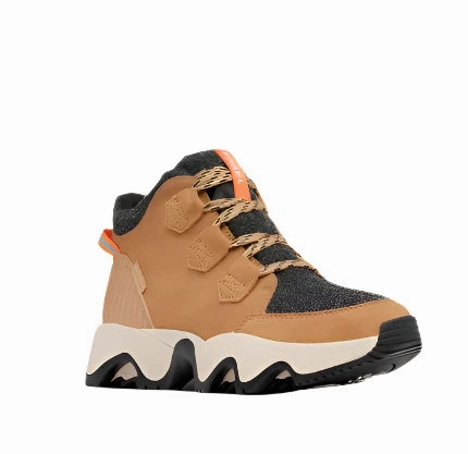 Cushioned Step All Day Worker Sorel Women's Kinetic? Impact Caribou Waterproof Boot - Tawny Buff/Black