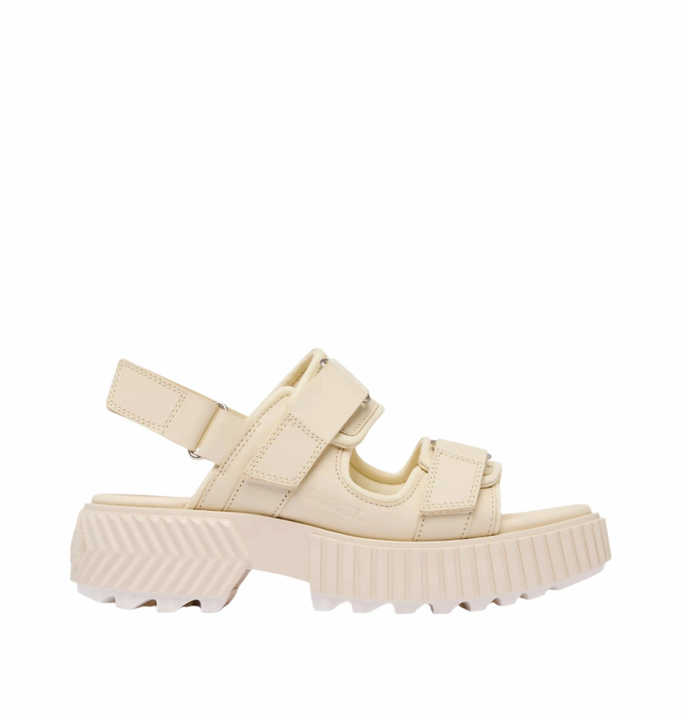 casual wear shoes Canvas Upper Sorel Women's Ona Ave Multistrap Sandal - Chalk
