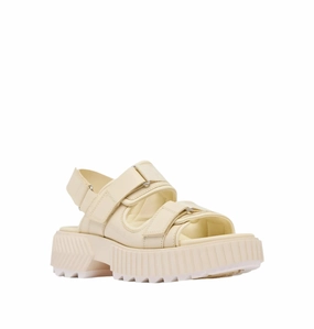 Sorel Women's Ona Ave Multistrap Sandal - Chalk Open Toe Design