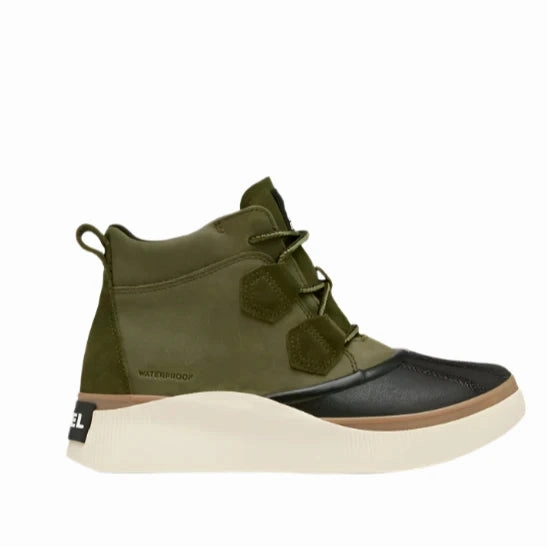 Rain Terrain Sorel Women's Out N About Waterproof Boot - Utility Green/Black