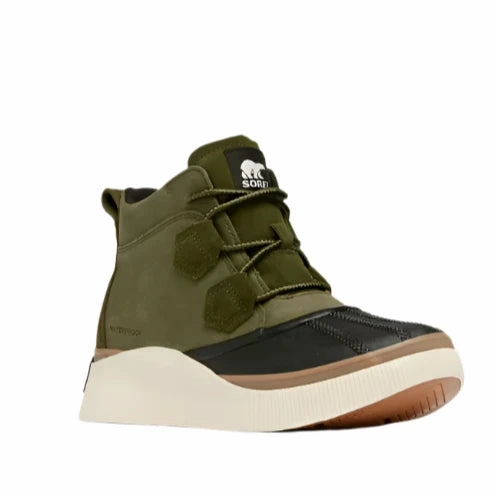 Field Travel Insulated Cold Climate Sorel Women's Out N About Waterproof Boot - Utility Green/Black