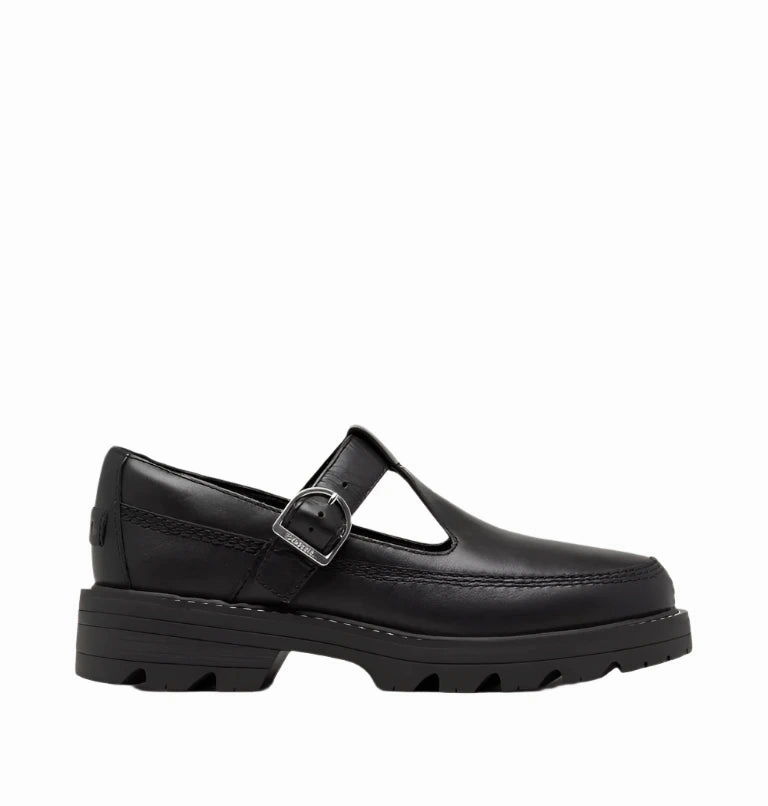 Sorel Women's Revel Ave Mary Jane - Black Soft Surface Open Fit
