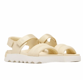 Water Friendly Sorel Women's Viibe Sandals - Honey White/Sea Salt
