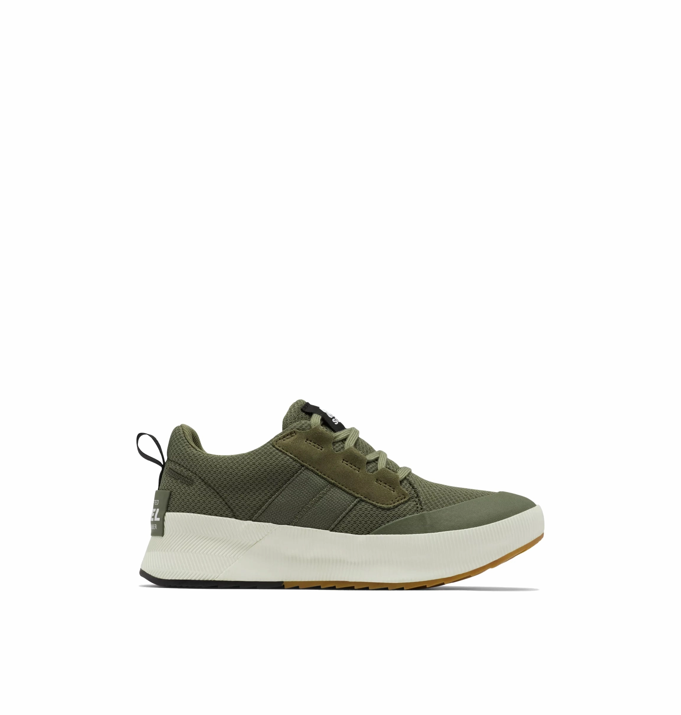 Sorel Women's Waterproof Out N About III Low - Stone Green/Sea Salt Seamless Edge