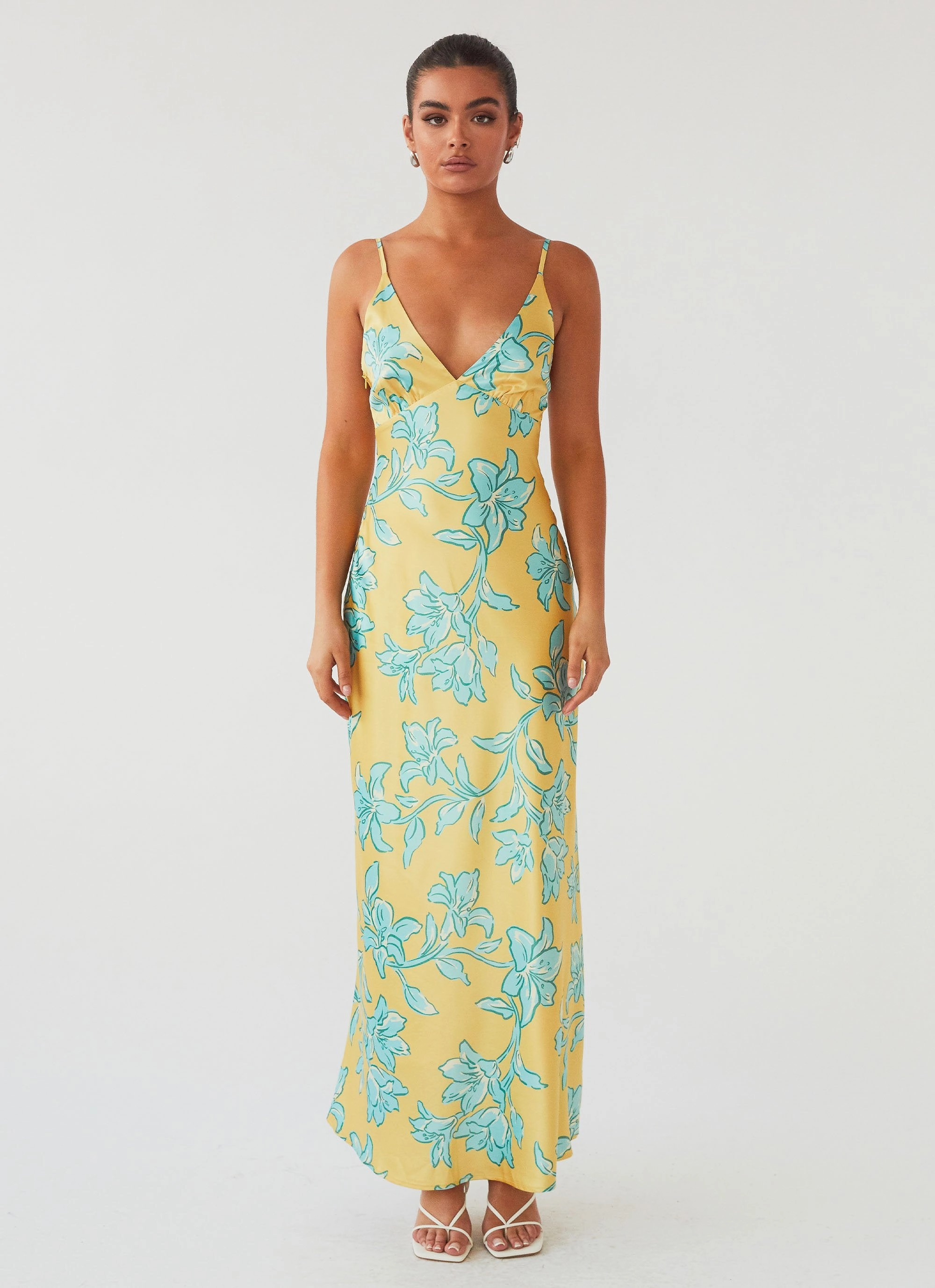 Sorrento Sun Maxi Dress - Golden Bloom Charming Comfort