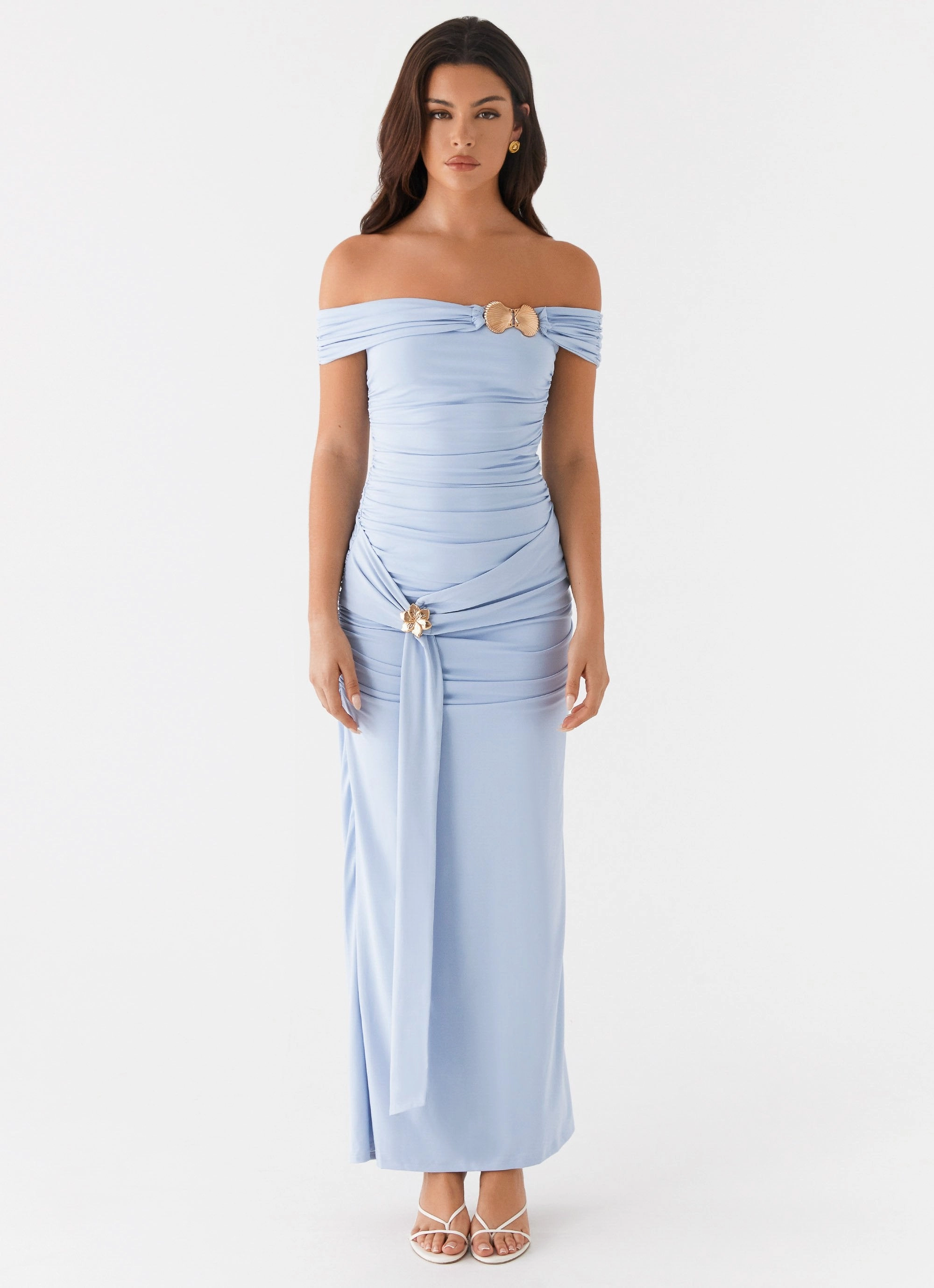 Majorly Maxi Dress - Blue Noble Glow