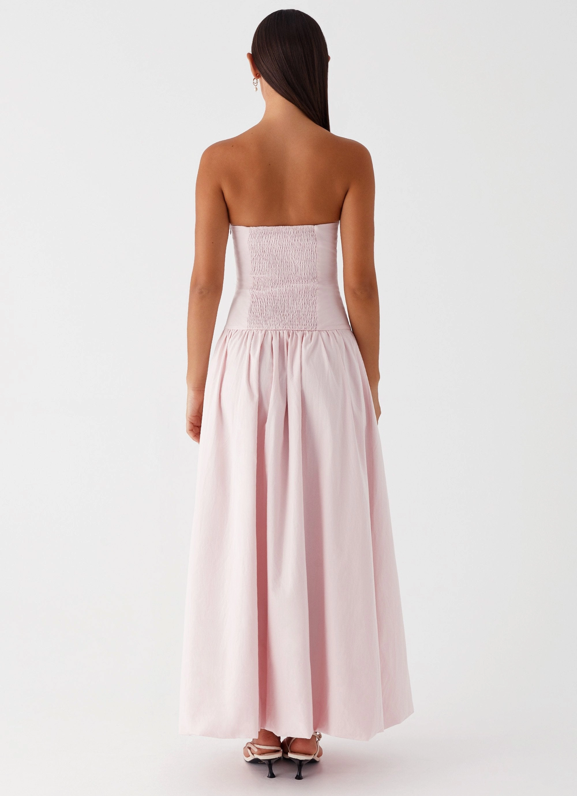 Starla Maxi Dress - Pink ConvertibleNeckline Timeless Layering