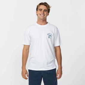 Minimalist Design Chill Style Spike T-Shirt - White
