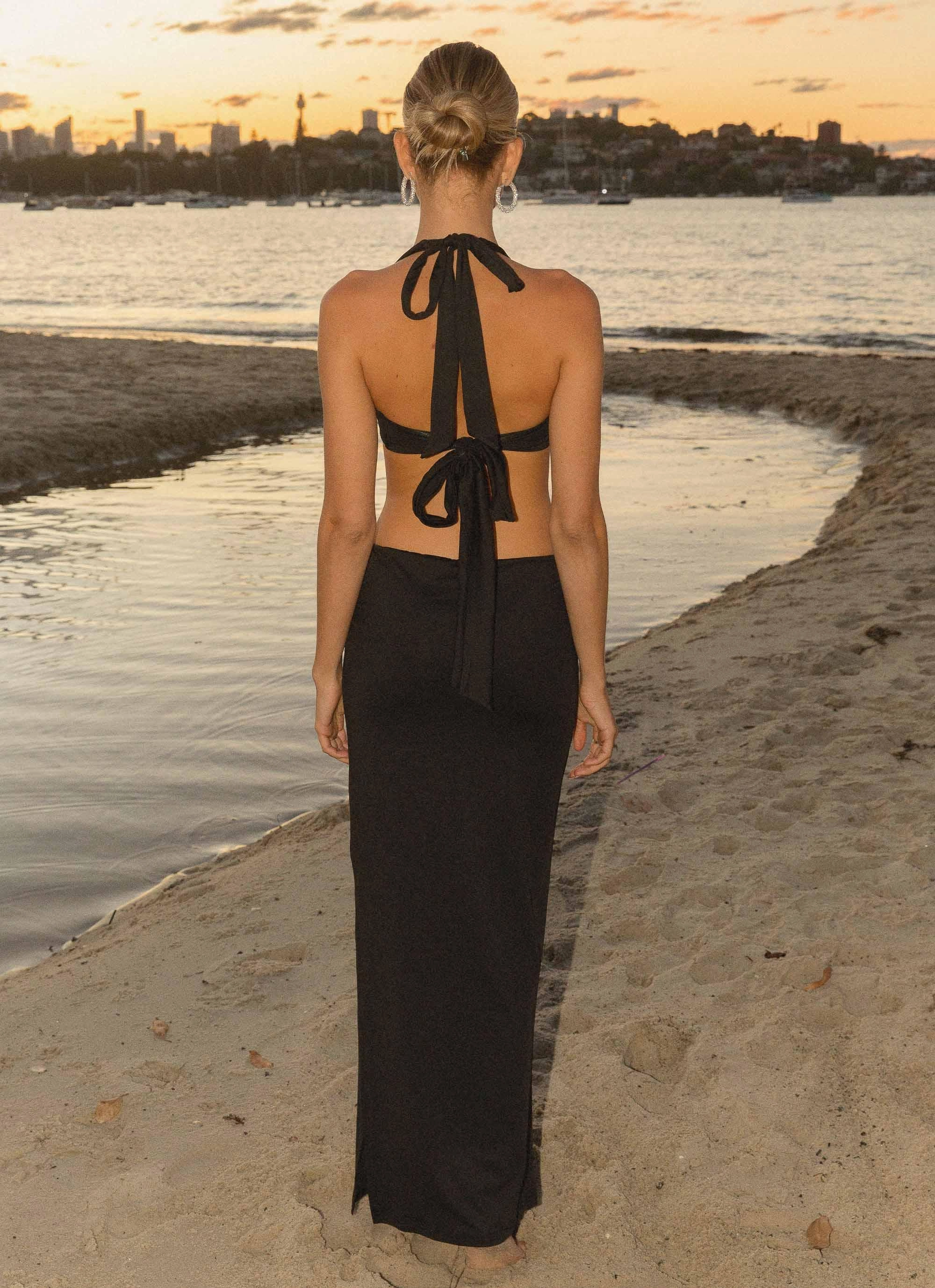 Your First Choice Ring Maxi Dress - Onyx Dreamy Touch Classic Layers
