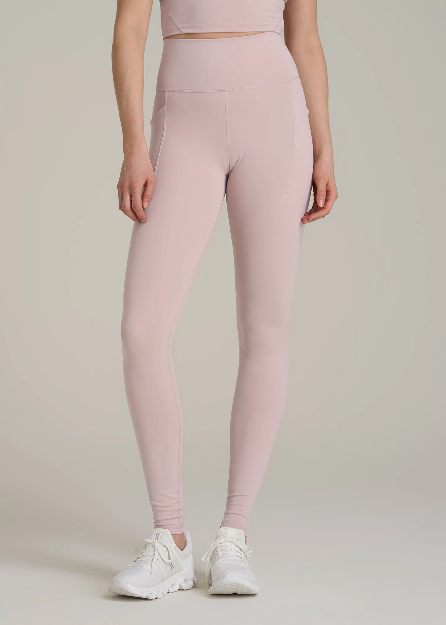 Balance Cinched Back Pocket Legging for Tall Women in Desert Rose Home Lounge Fade Resistant Reinforced Seams