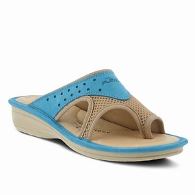 Wrap Tie Chain Touch Spring Step Flexus Women's Pascalle Sandal - Turquoise