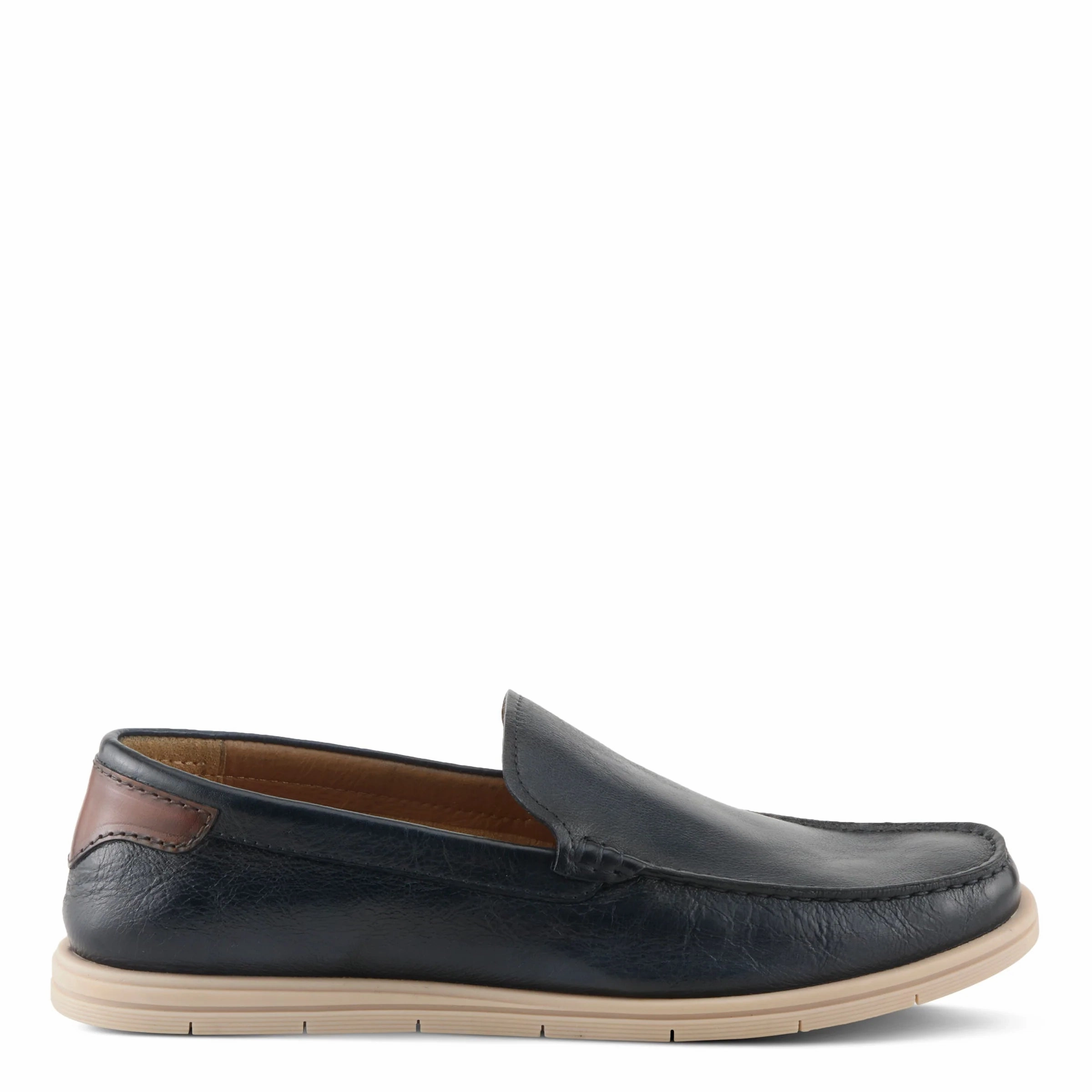 Spring Step Men's Hord Venteian Slip On Moccasin - Navy Warm Step Sand Stroll