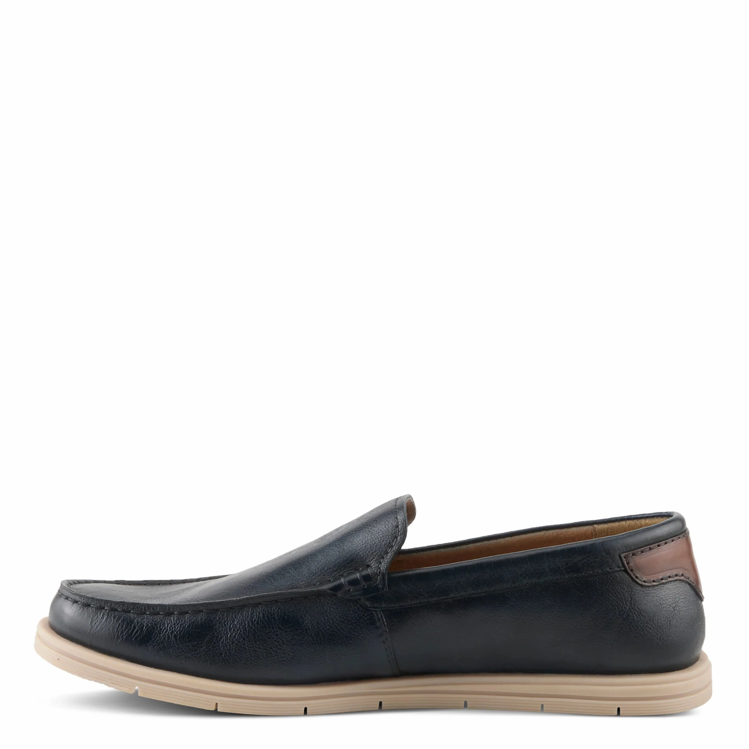 Spring Step Men's Hord Venteian Slip On Moccasin - Navy Neutral Cushioning