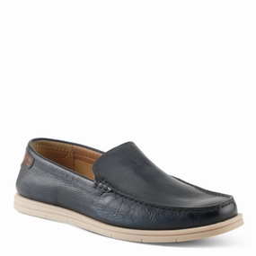 Comfort sole Current Jog Spring Step Men's Hord Venteian Slip On Moccasin - Navy