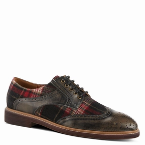 Sidewalk Walk Spring Step Men's L'Artiste Thavo Plaid Loafer - Grey Multi