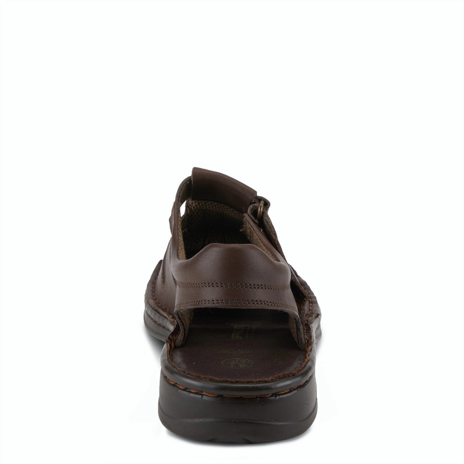 Footbed Design cool shoes Spring Step Men's Laredo Leather Sandal - Dark Brown