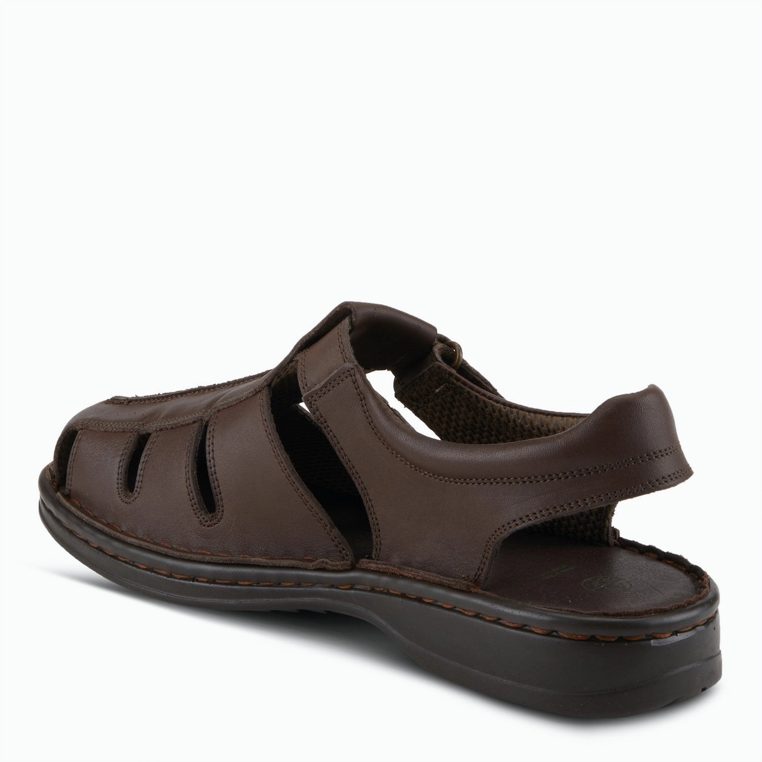 Spring Step Men's Laredo Leather Sandal - Dark Brown Sandal Customization Functional Walking Shoes