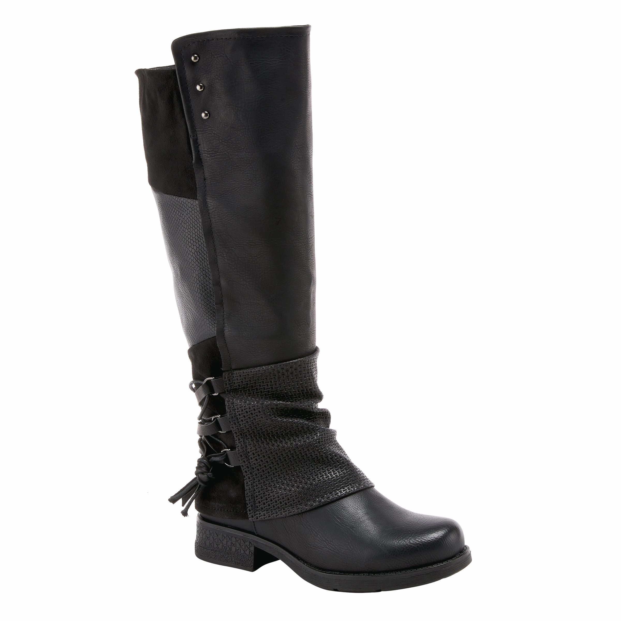 Fashion Focused Ventilated Spring Step Patrizia Women's Maxie Boots - Black
