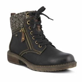 Firm Hold Work Field Spring Step Relife Khazera Water-Resistant Boot - Black