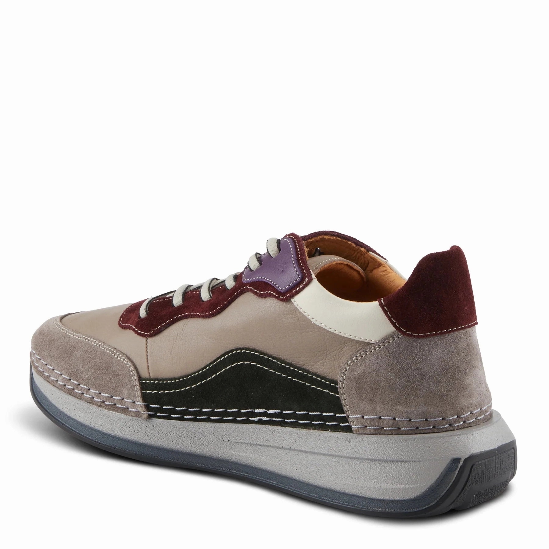 Spring Step Women's Booker Sneaker - Grey Multi March Step Long Comfort