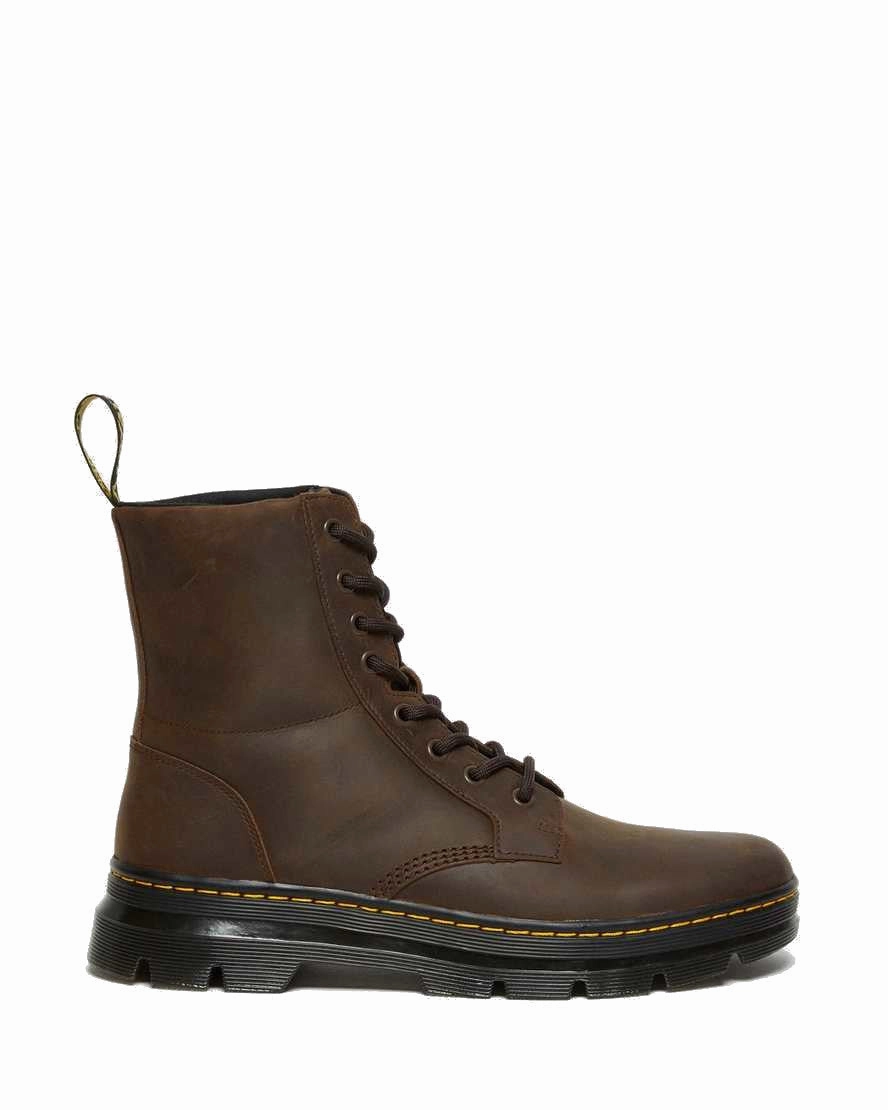 Lifestyle Design Barefoot feel Dr. Martens Men's Combs Crazy Horse Leather Casual Boots - Dark Brown