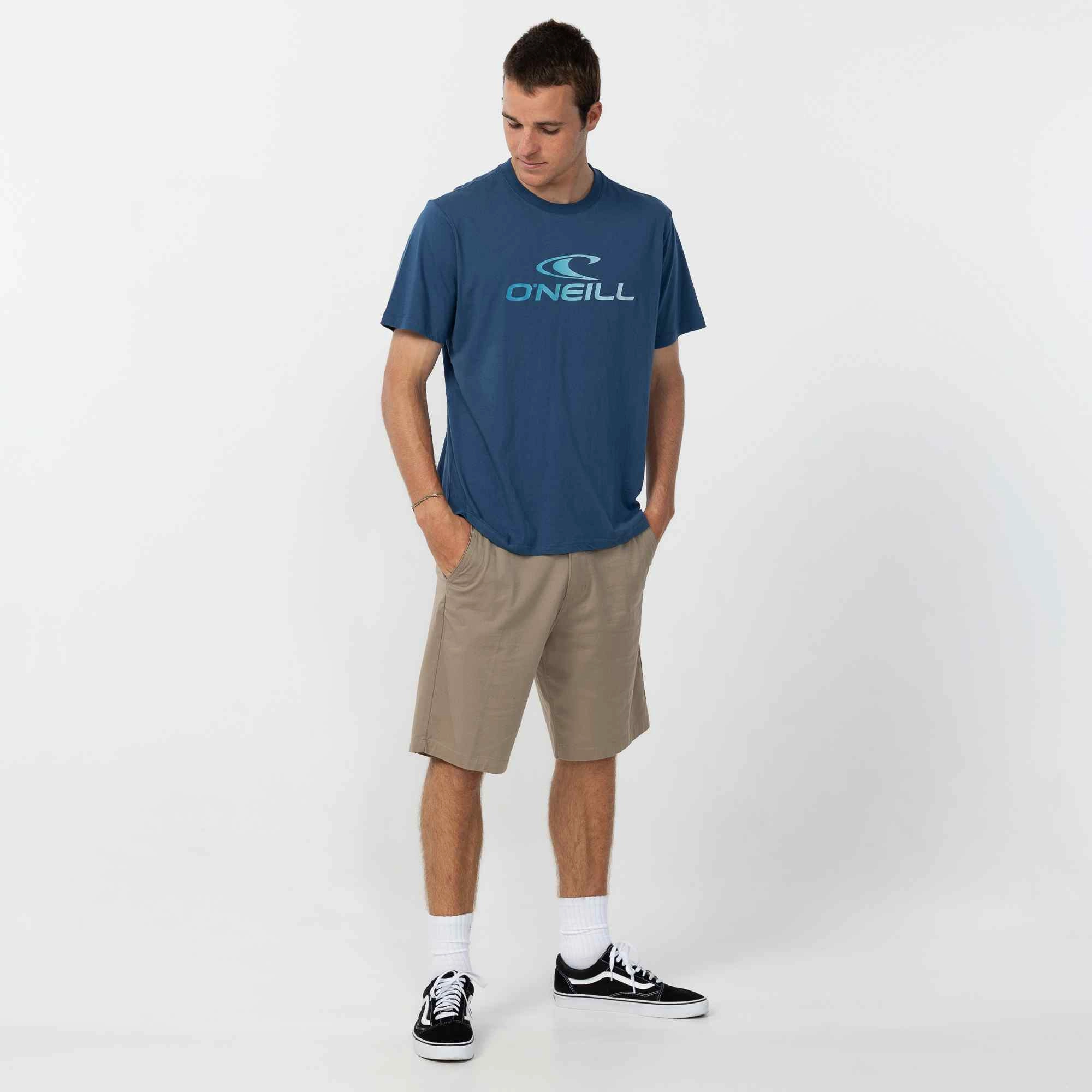 Breathable Waistband Stacked T-Shirt - Navy