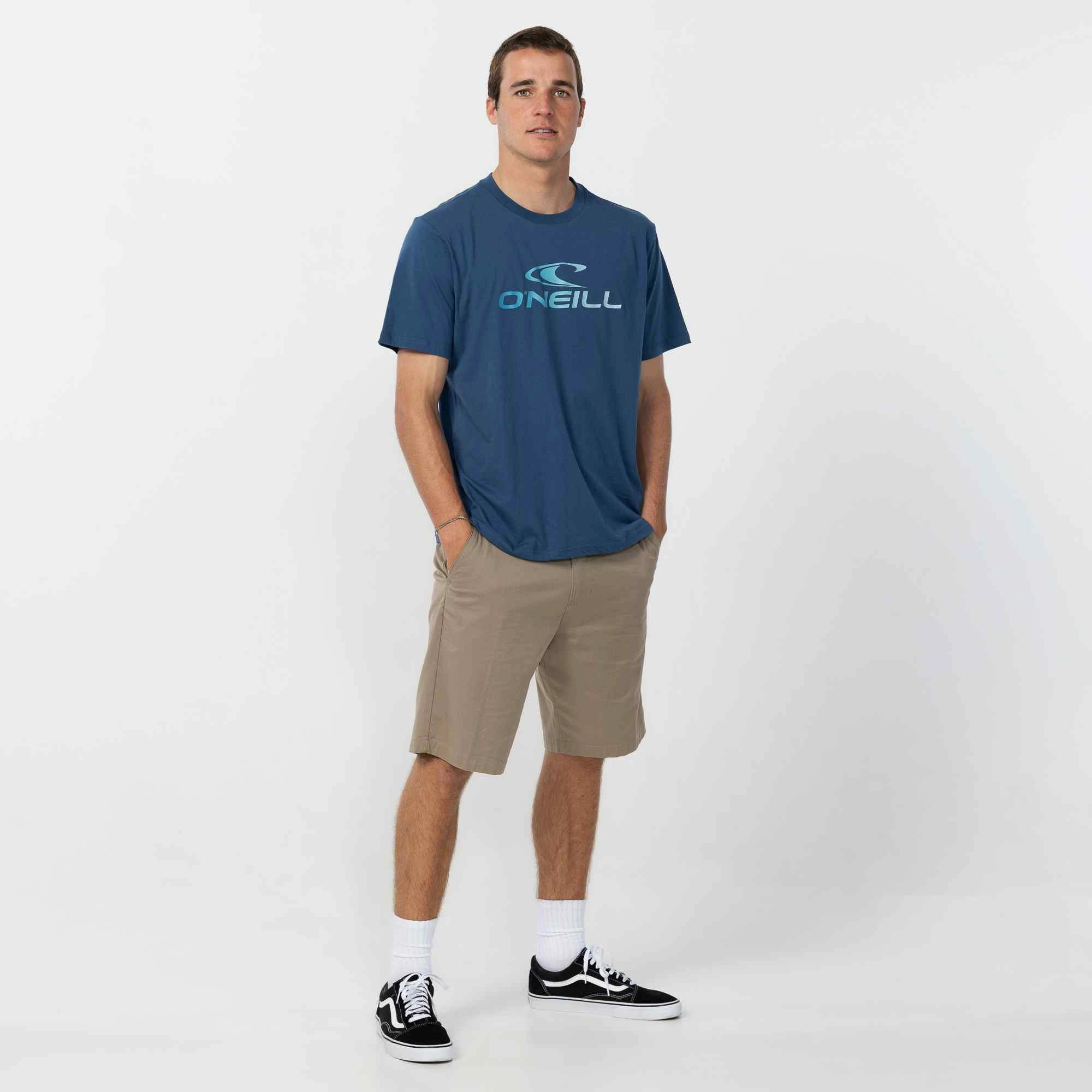 Stacked T-Shirt - Navy Ultimate Comfort NoSideSeam