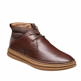 Stacy Adams Men's Delson Chukka Boot - Chocolate Multi Comfort arch