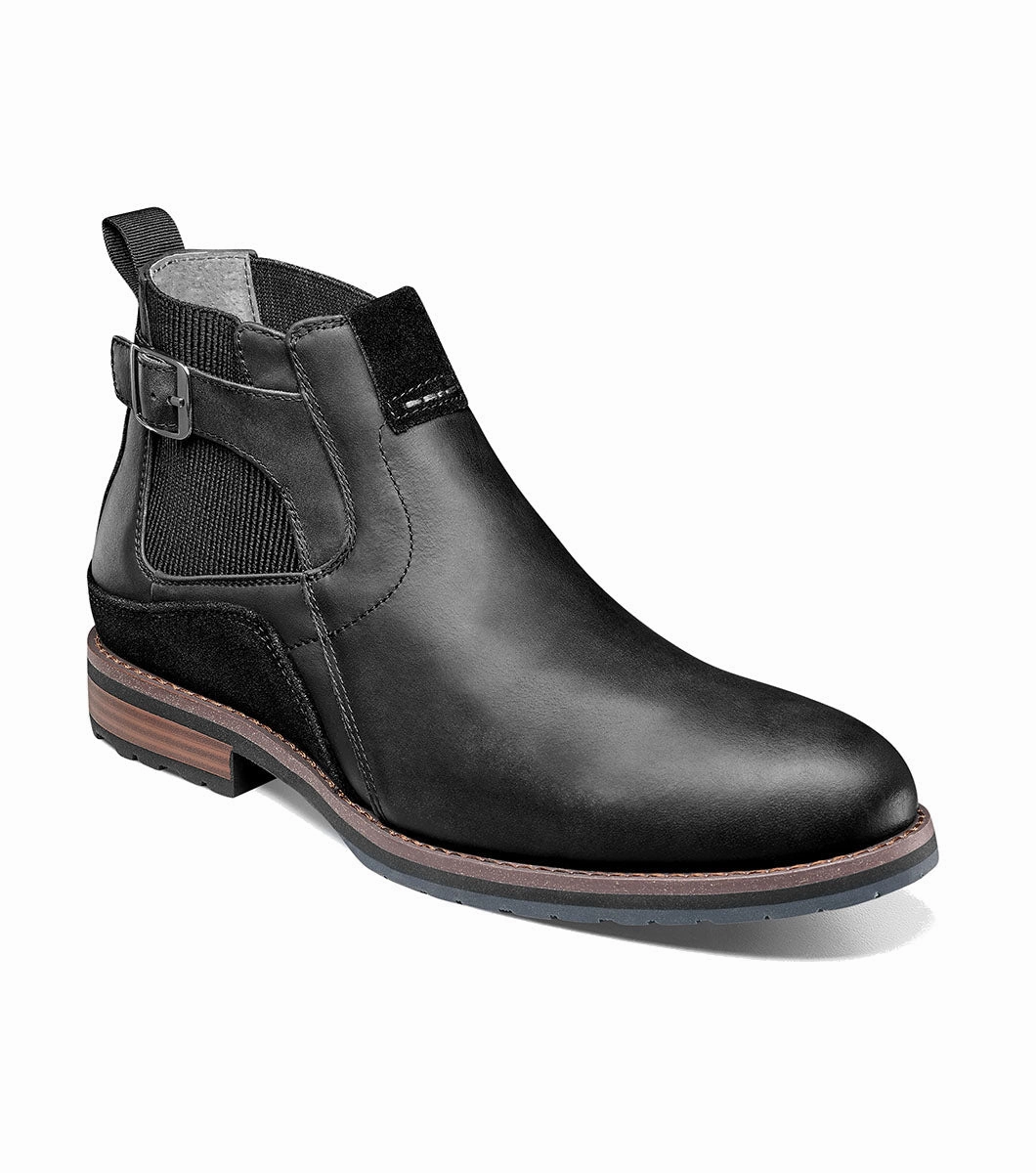 Stacy Adams Men's Oskar Plain Toe Chelsea Boot - Black Durable Build