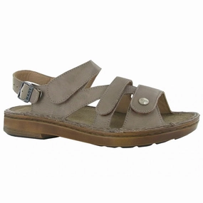 Waterproof Seam Zero Drop Heel Naot Women's Fleur Sandal - Soft Stone Leather