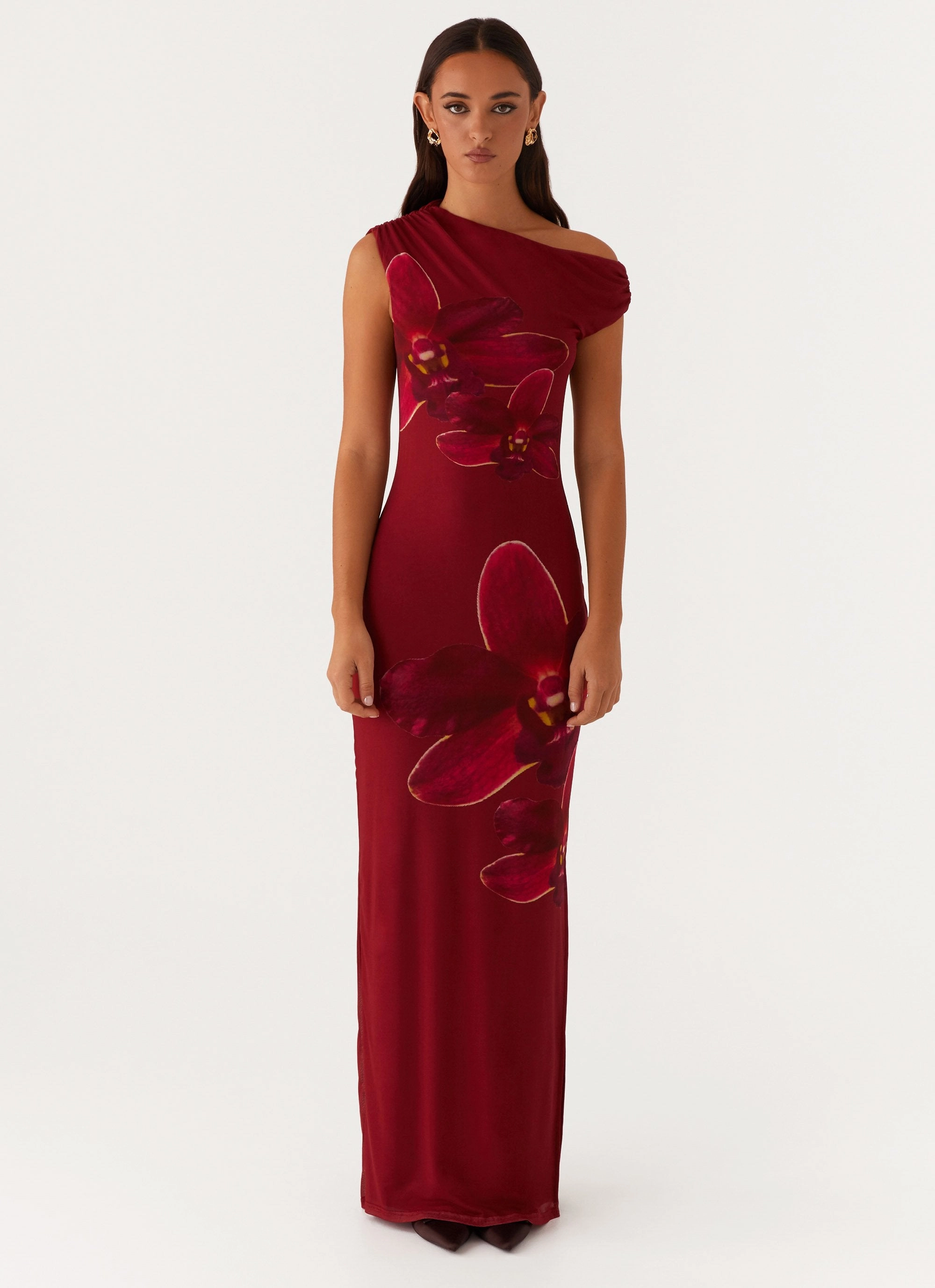 Showtime Maxi Dress - Maroon Cruise-Wear