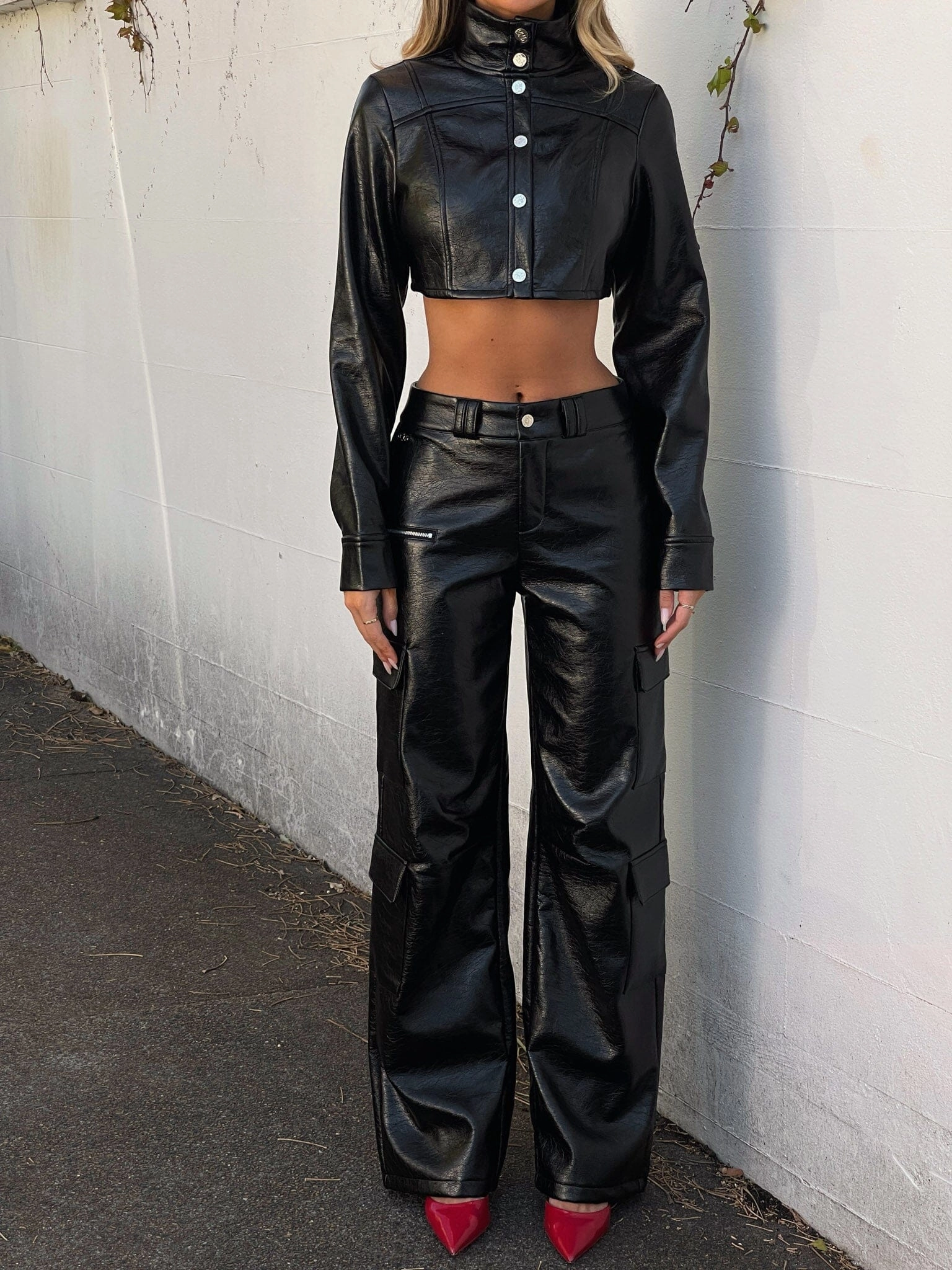 Clean Fit Design MENDEZ JACKET BLACK PU