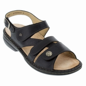 Sandal Sole Enhanced Traction Nodes Finn Comfort Women's Gomera - Black
