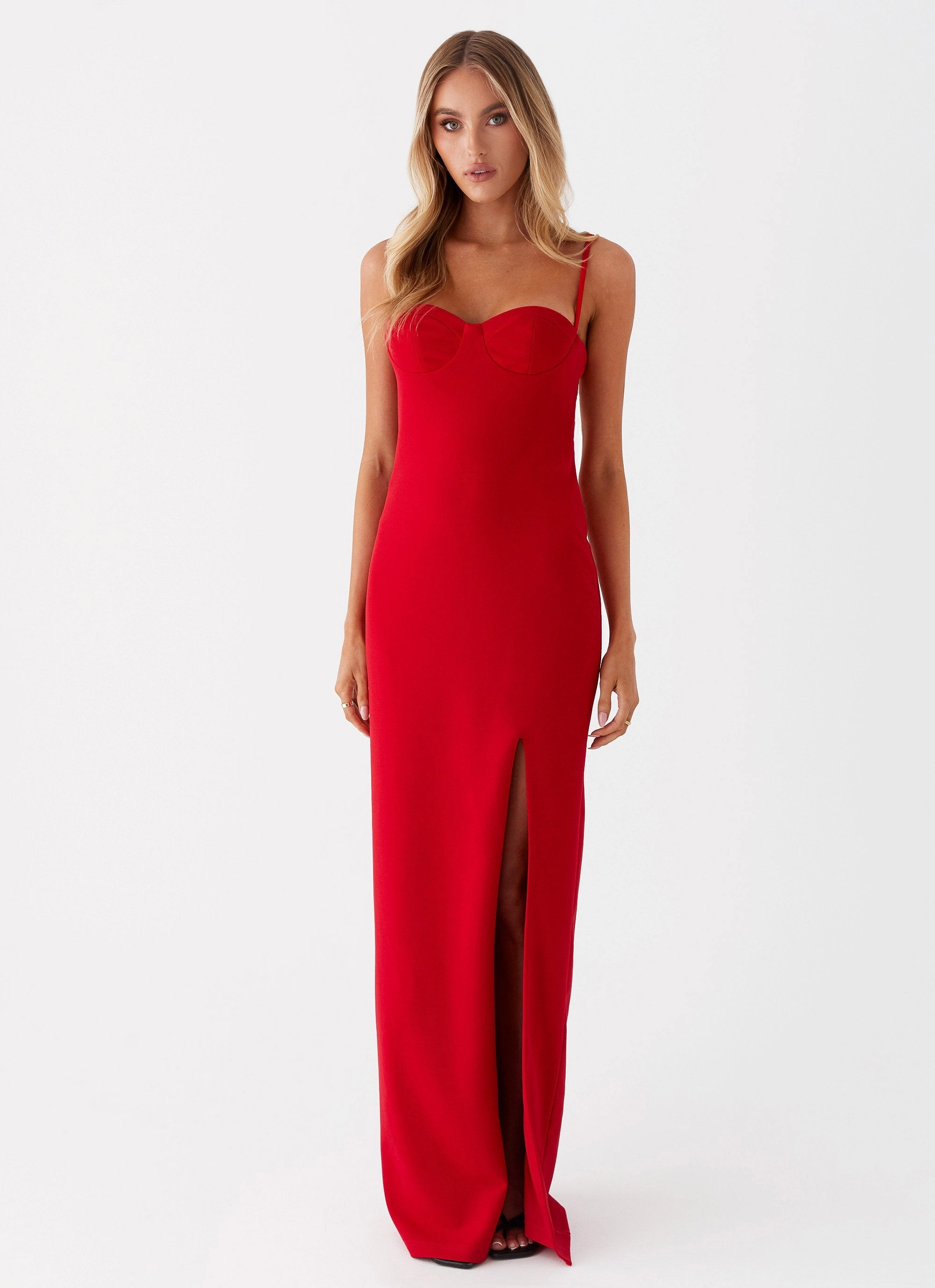 Stefanie Maxi Dress - Red Slender Look