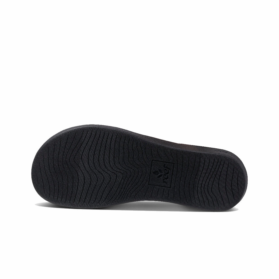REEF Women's Ortho Woven Sandal - Black/White Step Fresh