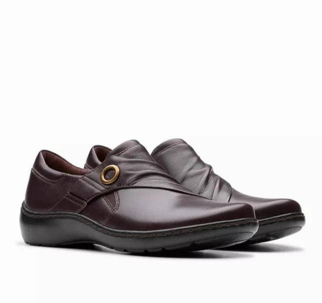 Clarks Women's Cora Aubrie Mary Jane - Dark Brown Light Ride Team Day