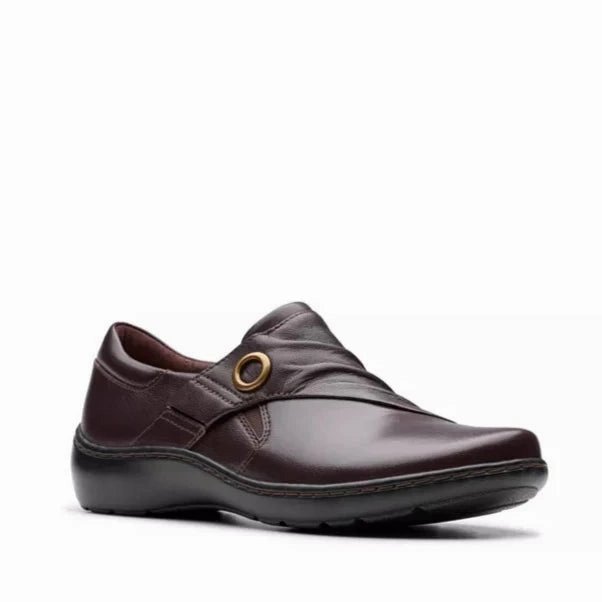 Roll Step Grab Easy Clarks Women's Cora Aubrie Mary Jane - Dark Brown