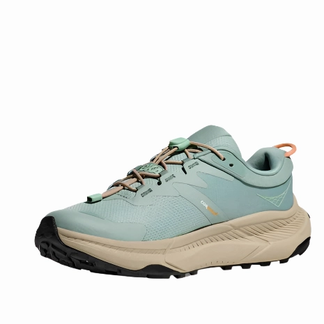Fast Comfort Travel Edge Hoka Women's Transport Commuter Shoe - Jade / Oyster Mushroom