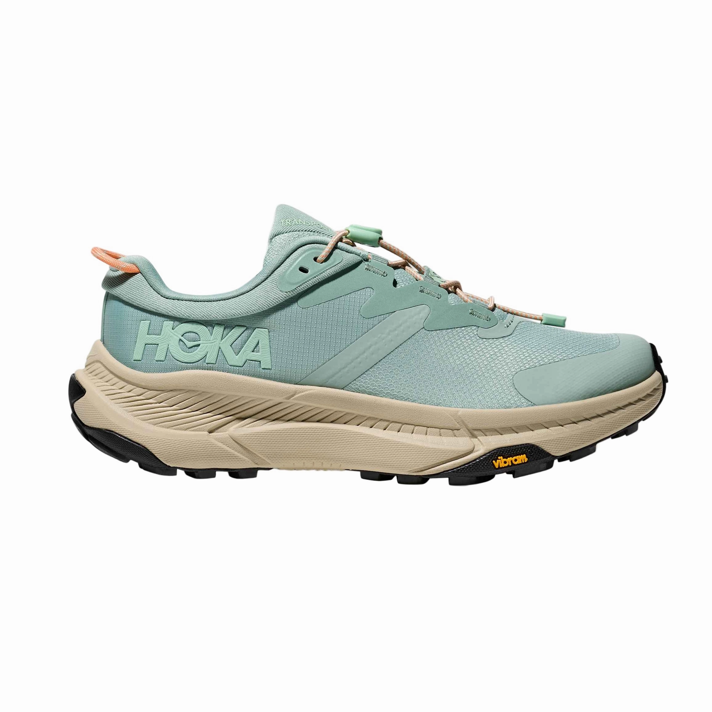 Minimal Edge Hoka Women's Transport Commuter Shoe - Jade / Oyster Mushroom