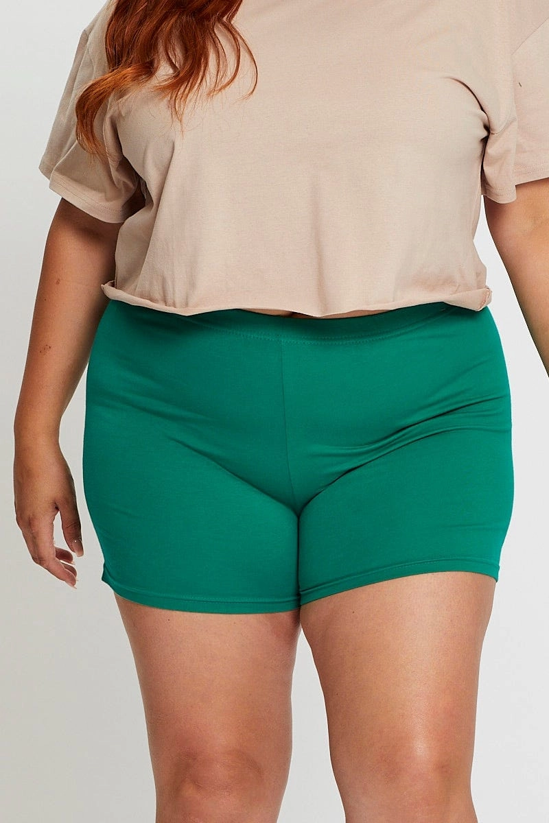Air Comfort Green Bike Shorts Cotton